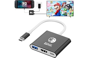 BESCLOSE Switch 2 Dock, TV Docking Station for Nintendo Switch/Switch OLED/Steam Deck,HDMI 2.0 4K@60HZ Portable with PD 100W Charging, USB 3.0 Port（3-in-1）(The Latest Version Requires a firmware Upgrade)