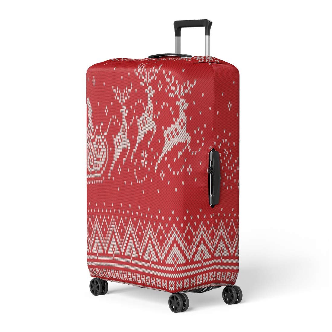 Amazoncom Pinbeam Luggage Cover Santa Claus Rides Reindeer