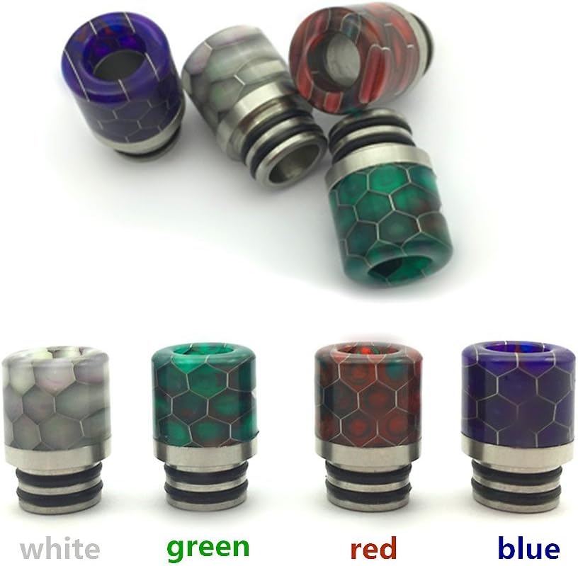 Anais 510 Resin Drip Tip Mamba Skin for SMOK TFV8 Baby Beast 510 Drip Tip Tank and RDA. (Green)