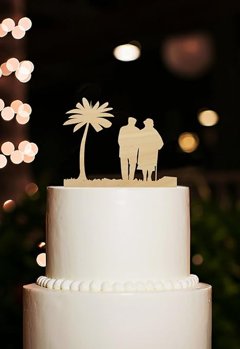 Amazon Com Classic Wife And Husband Wooden Design Wedding Cake