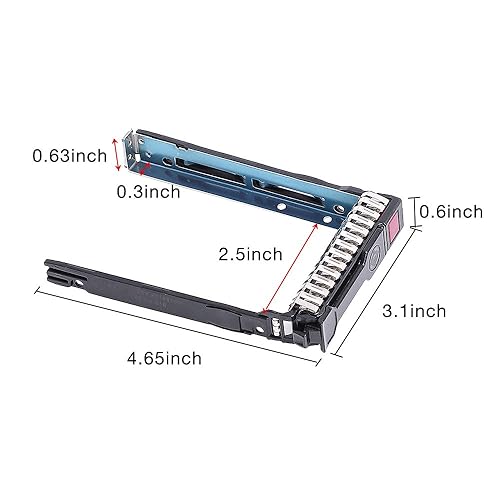 Vassoio SATA SAS 2.5 Vassoio Portadischi SATA/SAS 2.5" Per HP ProLiant DL360P Gen8/Gen9 - Con Chip IC, Ricambio 651687 Vassoio Hard Disk Hp Dl360p