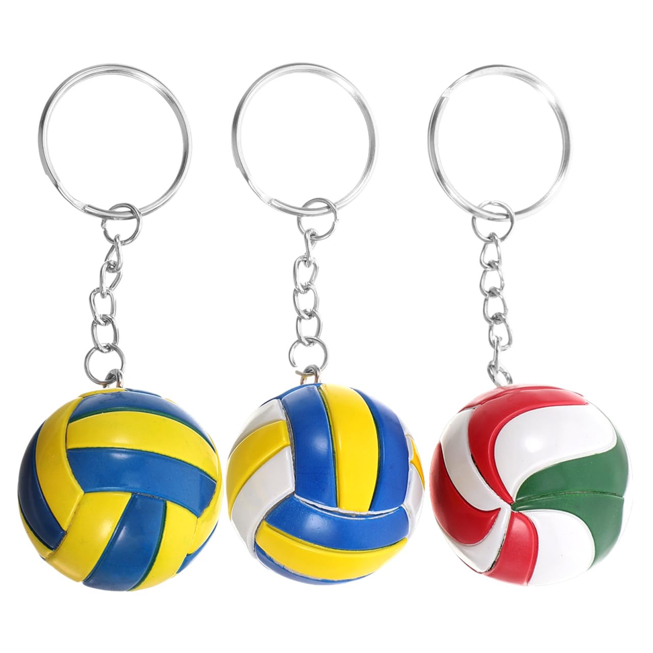 WRITWAA Volleyball Keychain Portable Decorative Key Ring Compact Bag Pendant Sports Souvenir Gift for Students and Volleyball Fans