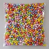 Pack of 2 Medium Size Styrofoam Foam Balls 0.27-0.35 Inch For Slime, Floam, Fillers, Household School Arts Crafts (2x2000 Foam Balls) (Rainbow)