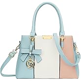 KKXIU 3 Zippered Compartments Purses and Handbags for Women Top Handle Satchel Shoulder Ladies Bags