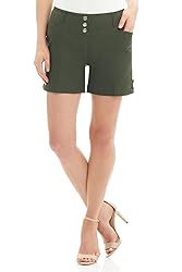 Rekucci Women’s Trendy Pull-On Shorts