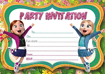 10 X Frozen Elsa Snow Queen Biglietti Dinvito Per Feste Di