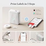 NIIMBOT D110 Mini Label Maker Bluetooth Thermal Printer Waterproof Labels view 5