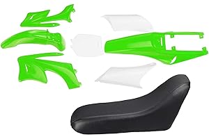 8pcs Plastic Fairing Body Kits For 47 49cc Engine 2 Stroke For Apollo For Orion Kids Dirt Pocket Bike Minimoto Parts(Green)