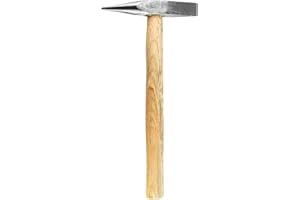 QWORK Welding Chipping Hammer, 14oz, Two-head Hammer with Wooden Handle, Welding Cleansing and Crushed Ice