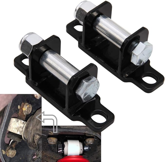 NIXFACE Front Lower Shock Bar Pin Eliminator Kit Fit for TJ/XJ/ZJ