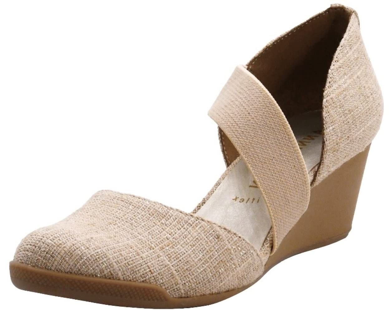 Anne Klein Women's Tara Wedge Pump, Natural Linen, M US in Oman