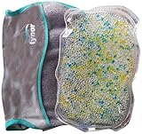 Reusable Hot-Cold Gel Pack - Large 11"X7" - With Super Quality, Smart and Soft Fabric Cover and Additional Hold-on Straps