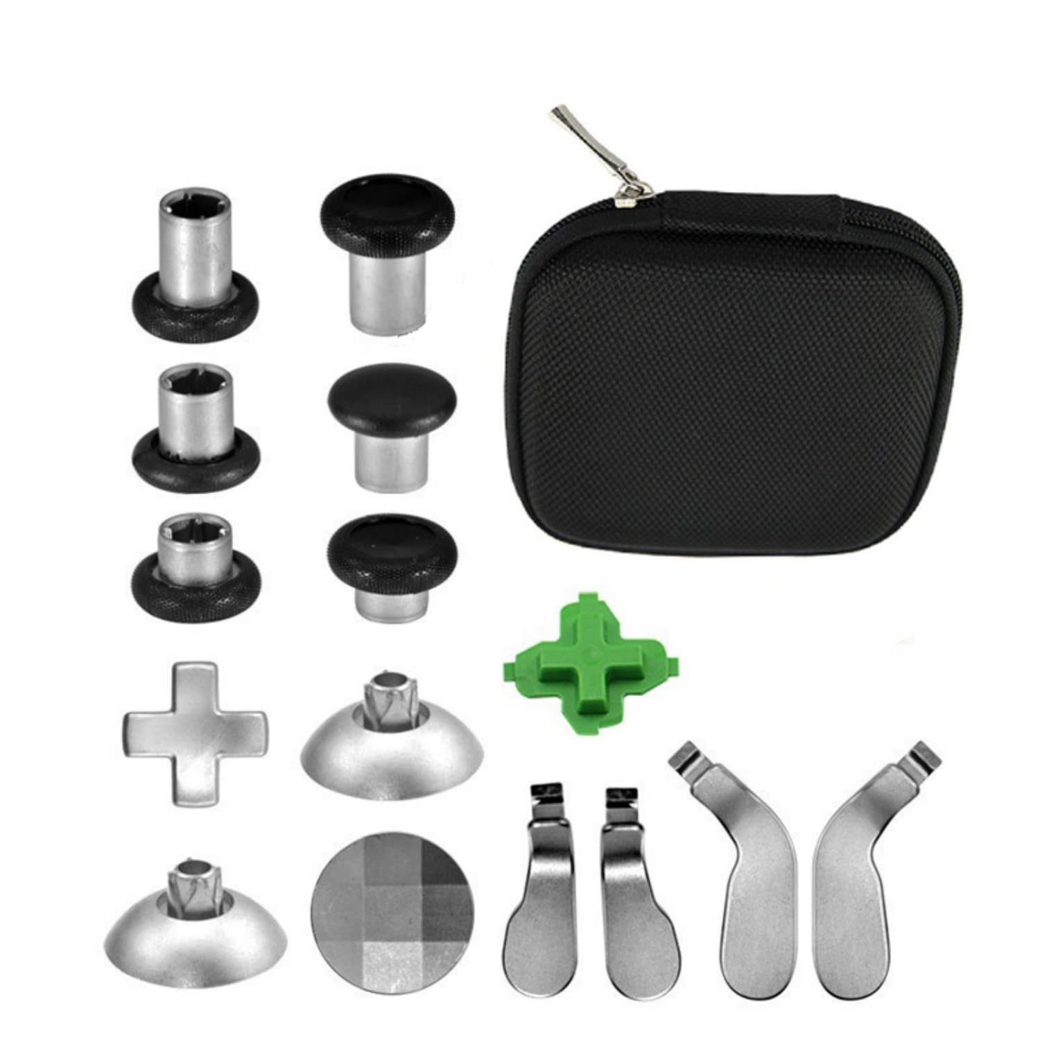 Accessories for Xbox One Elite Series 1 - Metal Magnetic Thumbsticks Replacement for Xbox One Elite Series 1, Includes 6 Different Metal Analog Sticks, 4 Paddles, 2 D-Pads, 2 Magnetic Base
