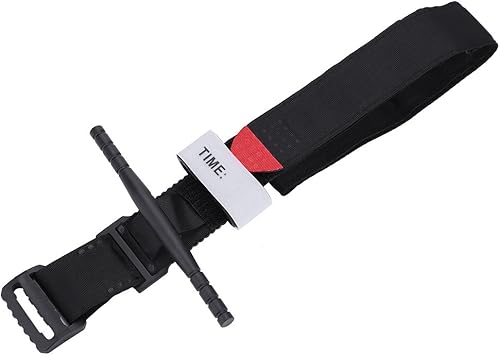 Amazon 止血帯 止血ベルト バンド 速やかに止血 使いやすい 片手で使える 応急処置 アウトドア 黒 Dilwe 応急処置 救急箱