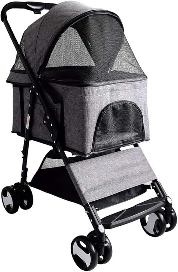 HHGO Dog Stroller, Foldable Pet Stroller For Small Medium Dogs Cats, 2