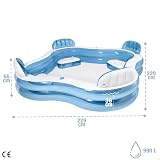 Intex Inflatable Swim Center Family Lounge 90x90x26 inches Multi-color view 5