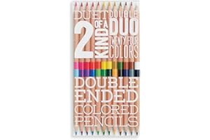 International Arrivals is newly OOLY Two of A Kind Double Ended Colored Pencils, Set of 12 (128-103)