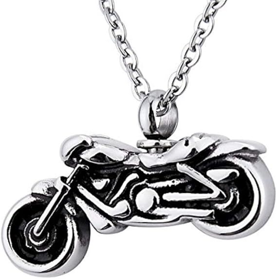 Amazon.com: B&Y Vintage Motorcycle Biker Pendant Cremation Ashes Urn