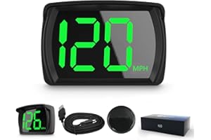 Liiiyuan Head Up Display for Cars,Car Hud GPS Digital Speedometer with mph Speed, USB Cable Install,Suitable for All Car
