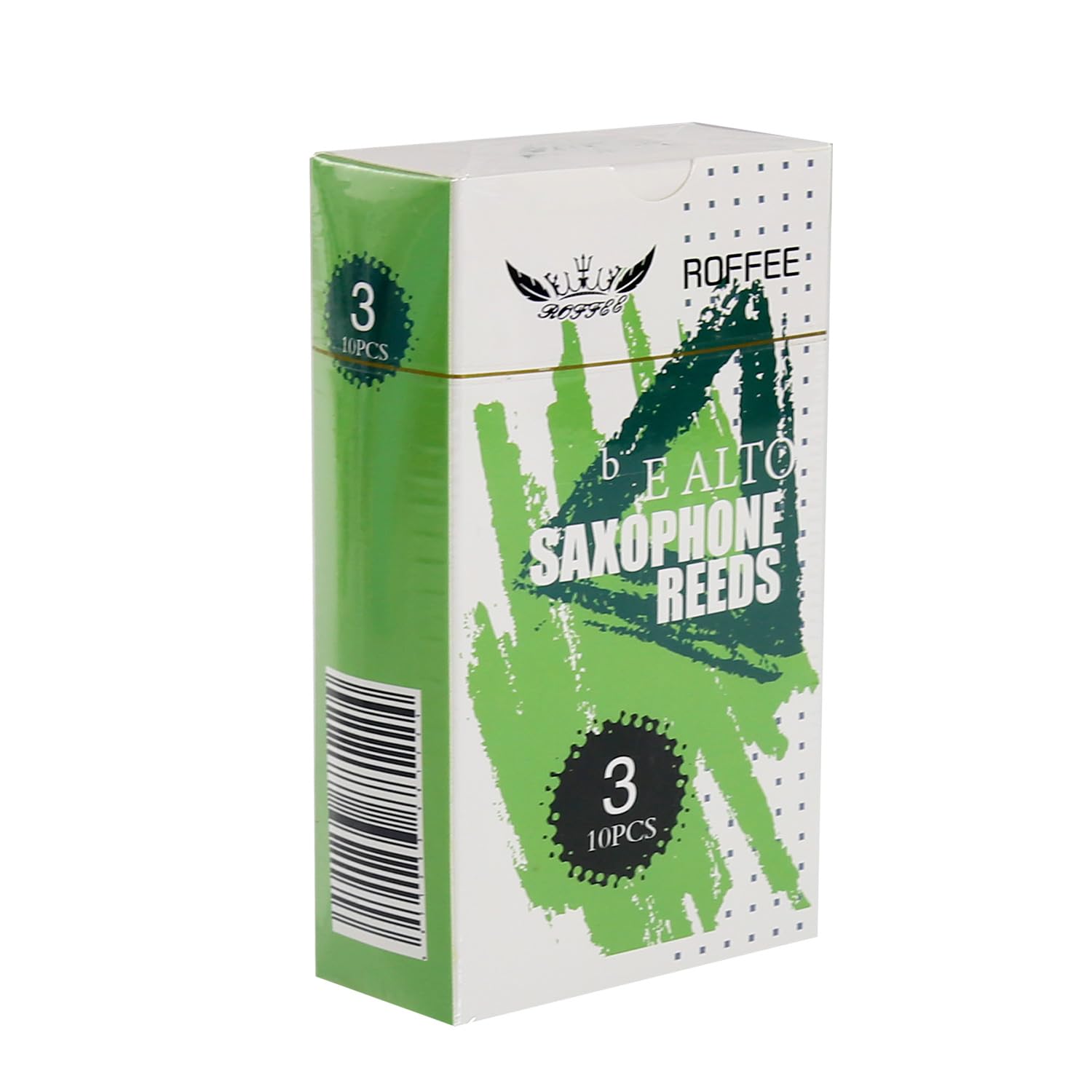 ROFFEE Alto sax saxophone reeds strength 3.0, 10 pcs/box, individual packing