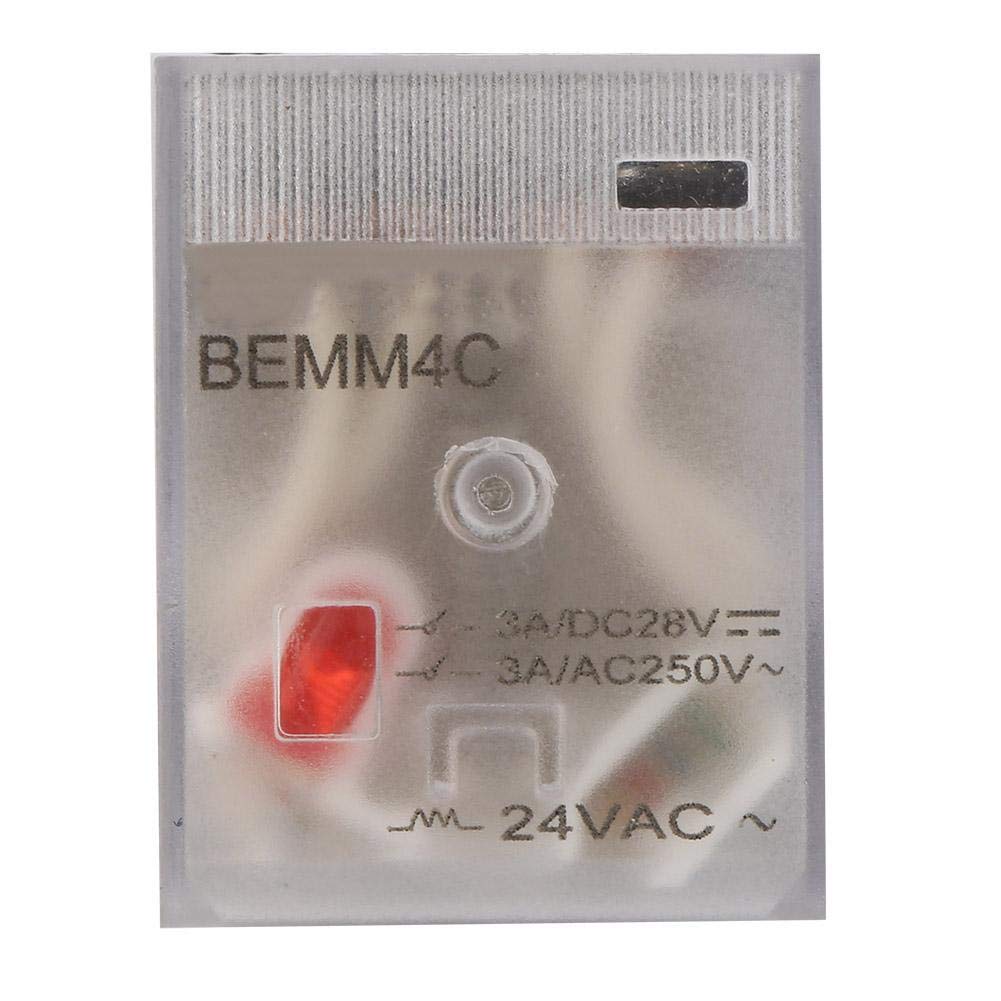 Relè Elettromagnetico Intermedio BEMM4C A 14 Pin, 5A, 24V AC – Per Quadri Elettrici E Automazione