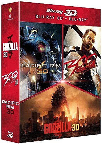 Godzilla + Pacific Rim + 300 : la naissance d'un empire - Combo Blu-ray3D + Blu-ray2D