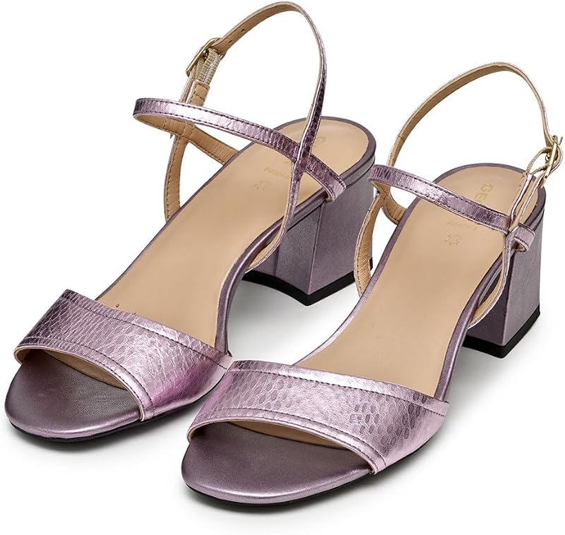 D New ERAKLIA 50 B, Sandalia Tacón Mujer, Lilac, 35 EU