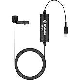 Sevenoak by-DM1 MFI Lightning Connected Lavalier Microphone for iPhone Lapel Clip-on Mic for iOS 20-Foot Cable - Mic for iPhone Smartphone for YouTube Video Vlog Podcast Micro Film