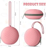 Aolso Silicone Pacifier Holder Case Pink Portable Travel Pod view 2