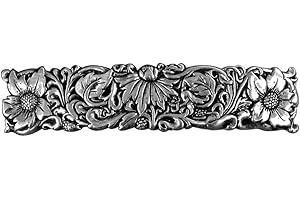Wildflower Hair Clip, Hand Crafted Metal Barrette Made in the USA with a medium 70mm Clip by Oberon Design