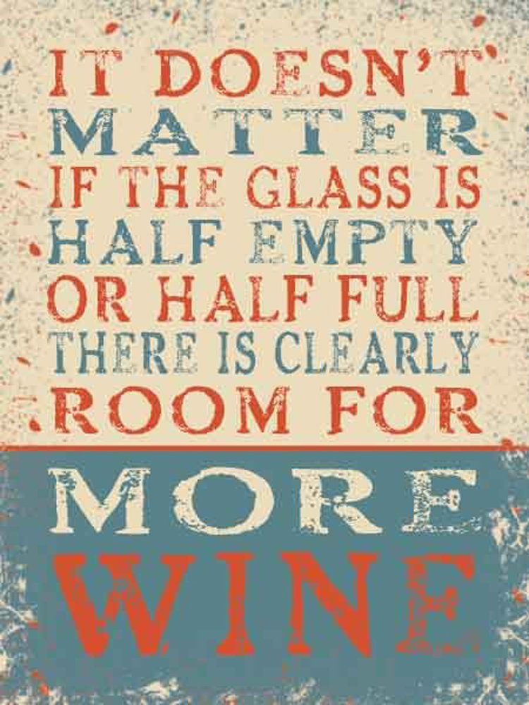 Retro Humour, room for more wine, fun metal wall sign, 15x20 cm