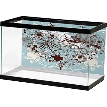 Amazon Com Bybyhome 3d Aquarium Background Grunge Murky Floral