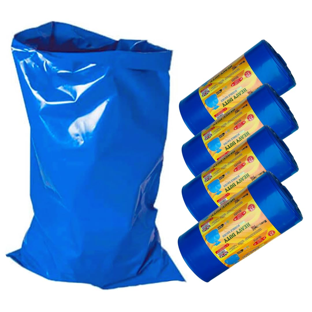HOMESmith Large Heavy Duty Rubble Blue Sacks Builders and DIY Choice Rubble Bags - Pack of 50,HS-134