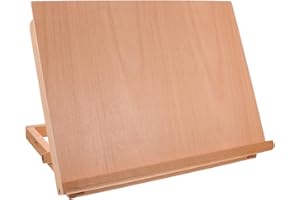 LIFKOME Planche à dessin réglable en bois pour artistes, chevalet de bureau, support ergonomique pour croquis