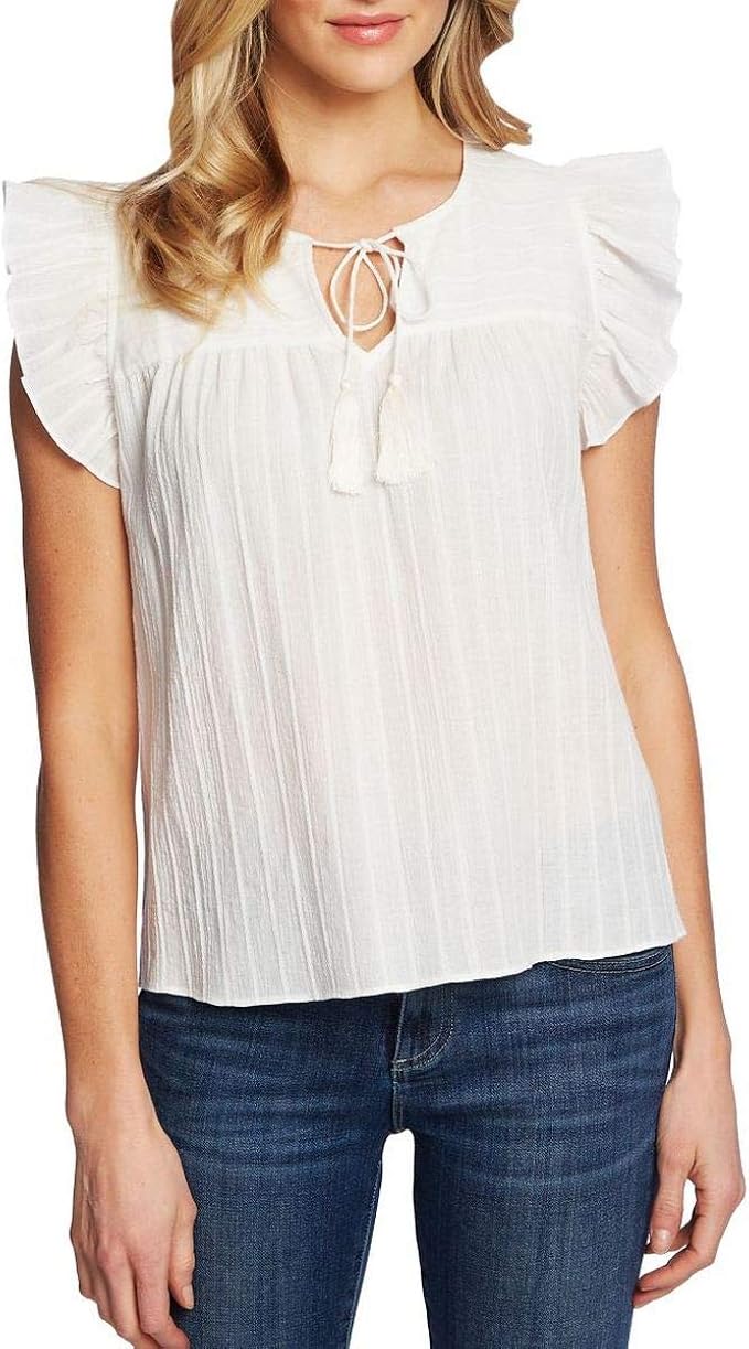 cece ruffle sleeve top