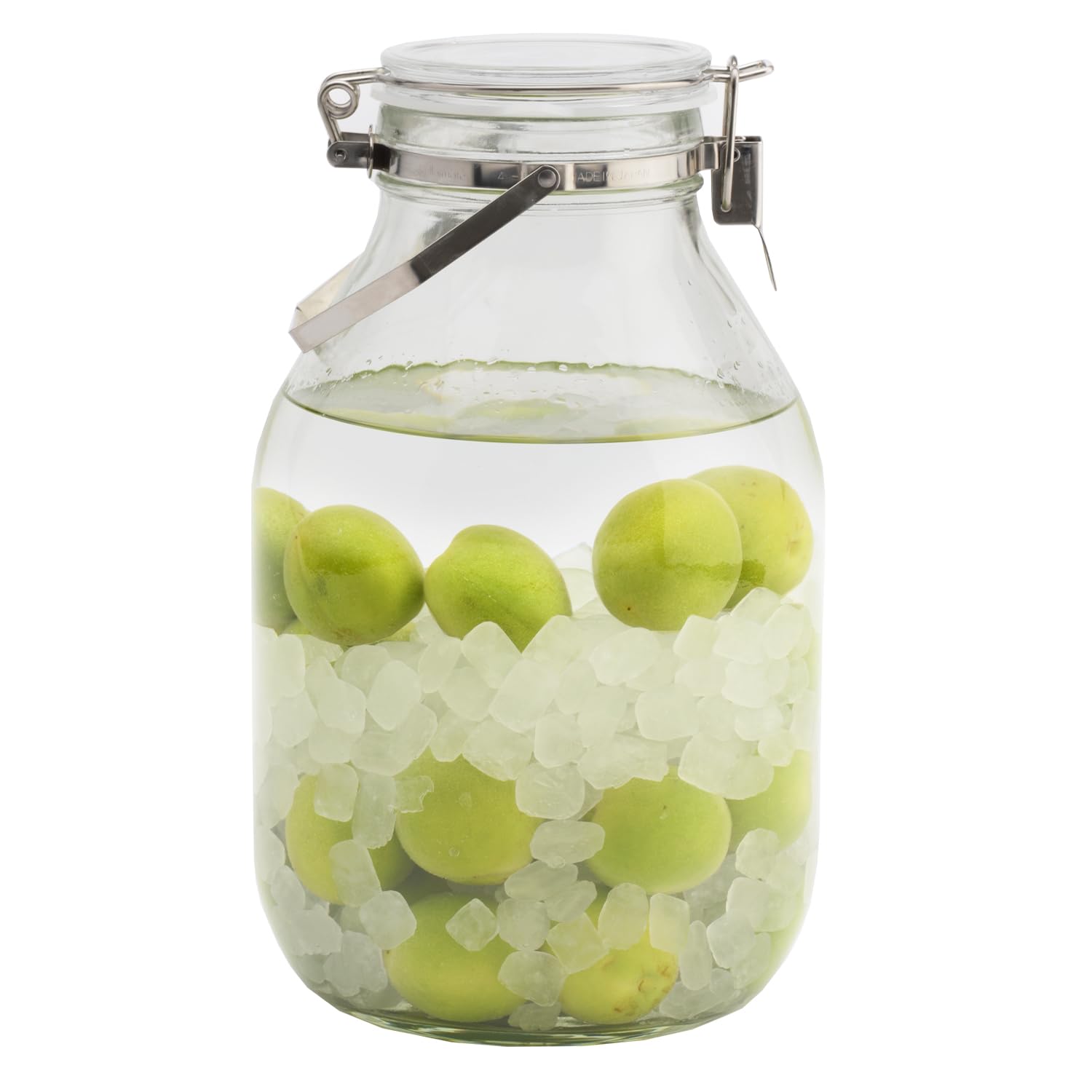 星硝(Seisho) セラーメイト 取手付 密封瓶 保存容器 梅酒 びん 果実酒 づくり 4L ガラス 日本製 220339商品画像