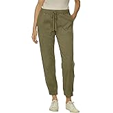 Buffalo Womens Tencel Blend Pull On Joggers - Athletic Pants (Green, XXL)