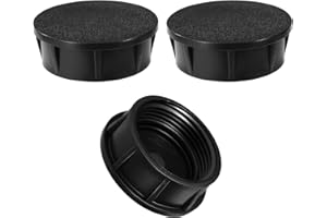 3pcs Sprinkler Head Cap for Hunter Pro Spray Sprinklers, Black Plastic Spray Shut Off Nozzle with Rubber O Rings Compatible w