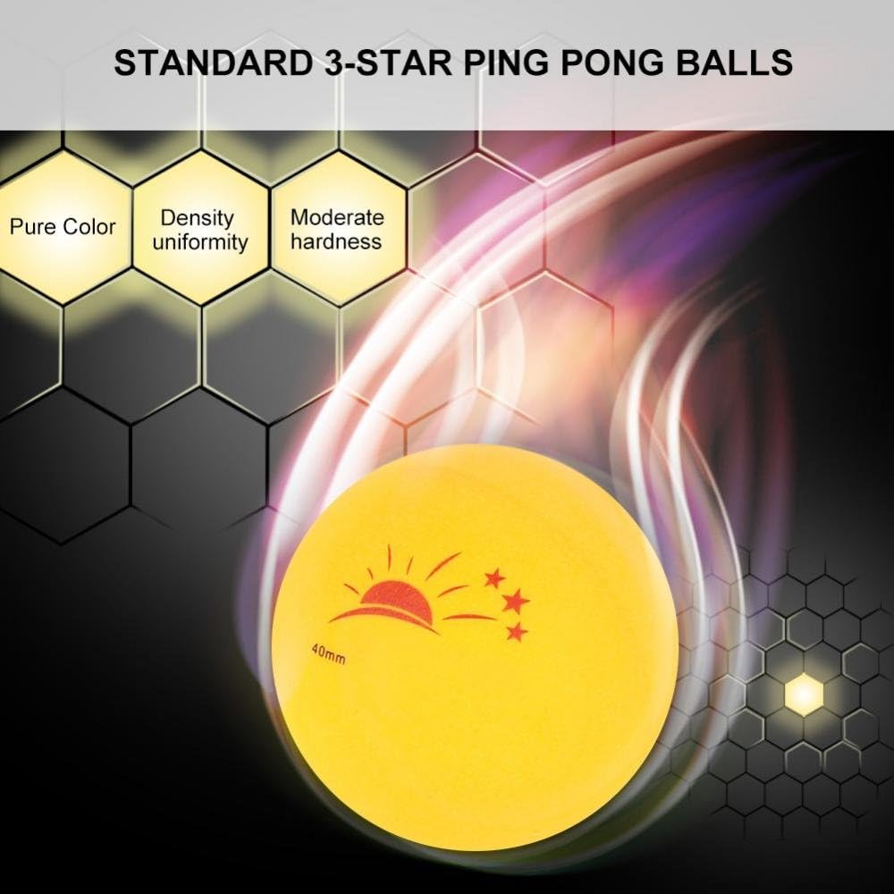 Vbest life Ping Pong Balls with Box, 60 Pcs 3-Star Table Tennis Ball Ping Pong Balls for Competition Training Entertainment(Orange) : Sports & Outdoors