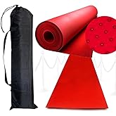 Red Carpet Runner for Party 2.2 x 16.4FT - Non Slip 3mm Thick Wedding Aisle Runner with Storage Bag - Red Rug for Indoor Outdoor Ceremony Party Decorations Hollywood Oscars Event Runway Fashion Show