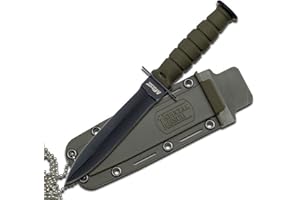 MTech USA MT-632 Series Fixed Blade Tactical Neck Knife, 6-Inch Overall