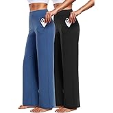 CADMUS Thick Yoga Pants for Women Wide Leg Trousers High Waist Stretch Casual Lounge