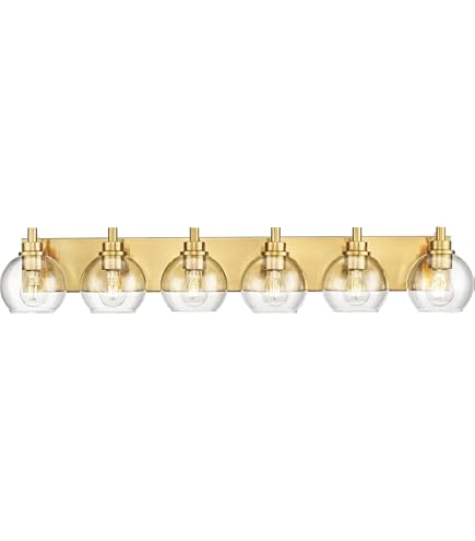 zeyu 6-Light Bathroom Wall Mounted Light, 40W Gold Bathroom Light