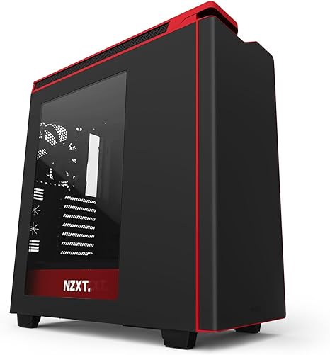 NXZT CA-H442W-M1 H440 - Caja de ordenador formato ATX, Negro/Rojo: Amazon.es: Informática