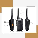 Retevis RT27 Rechargeable Walkie Talkie 16 Channel PMR446 VOX USB Charger (1 view 2