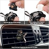 URAQT Bear Pilot Retro Car Air Freshener with 2 Fragrance Tablets Black view 5