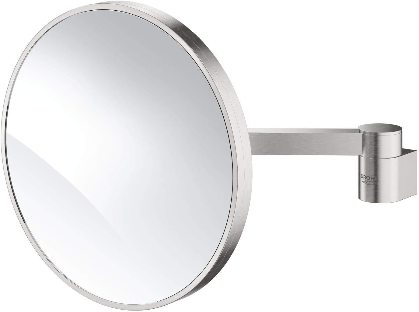Grohe Selection Magnifying Mirror, Glass and Metal Bathroom