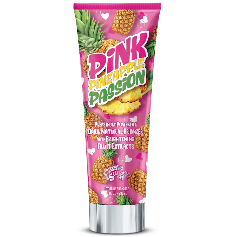 Fiesta Sun Pink Pineapple Passion Dark Natural Bronzer Tanning Lotion (236ml)
