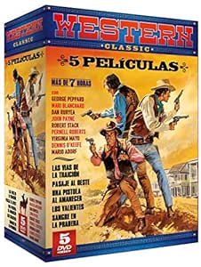 Pack Western Classic: Las Vías de la Traición + Pasaje al Oeste + Una Pistola al Amanecer + Los Valientes + Sangre en la Pradera [DVD]
