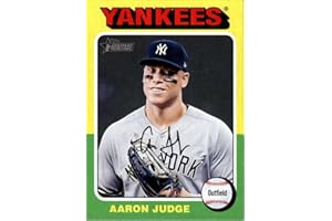 TOPPS TOTAL 2024 Topps Heritage Baseball #112 Aaron Judge New York Yankees Official MLB Trading Card (Stock Photo Shown, Card in Near Mint to Mint Condition)